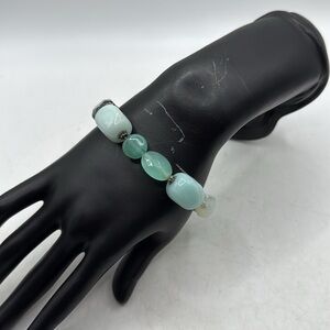 Elegant Multi Stone Bracelet Bangle Blue Amazonite? Jewelry Accessory